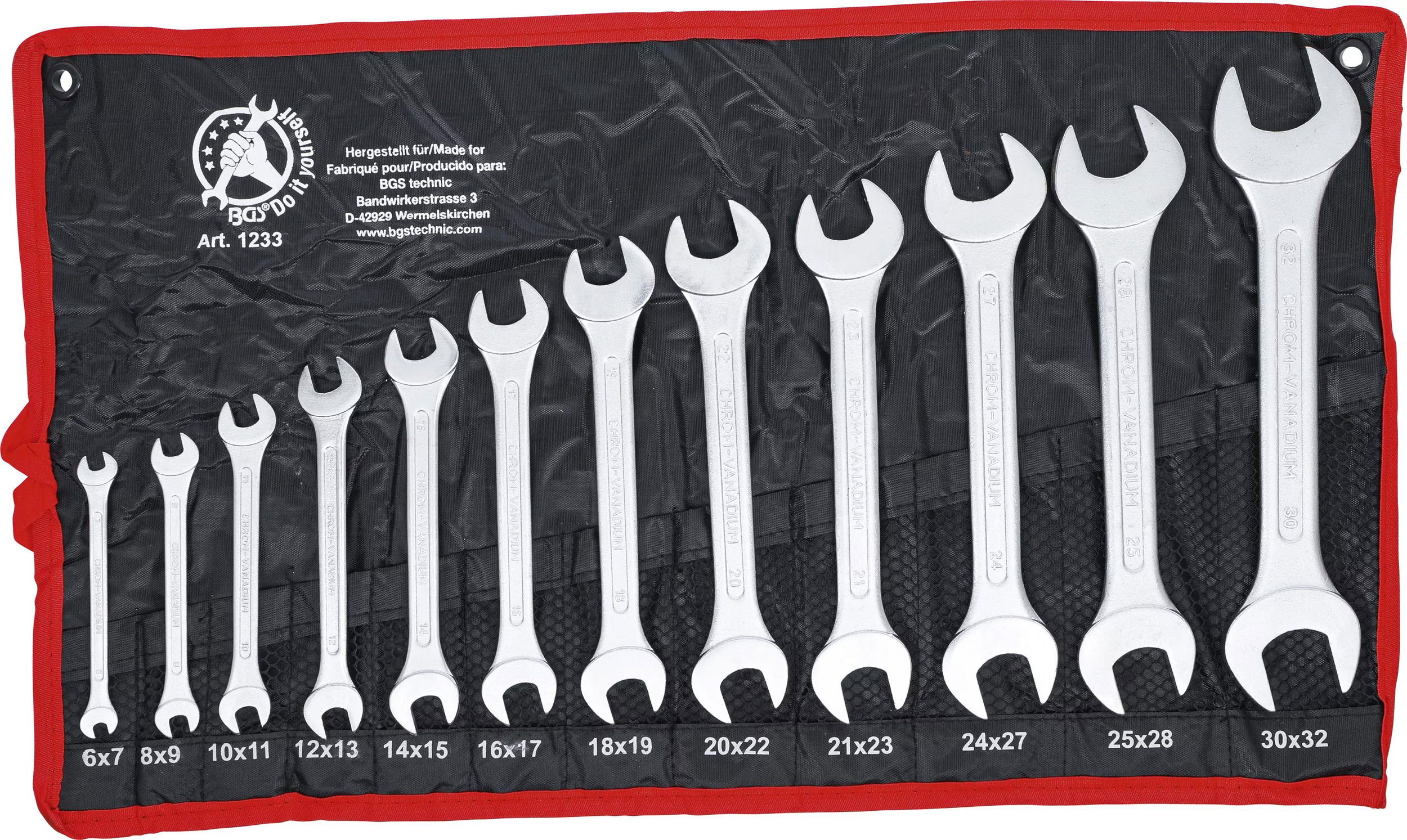 BGS Do it yourself 9-1233 villáskulcs készlet, metrikus, 12 részes termék fő termékképe
