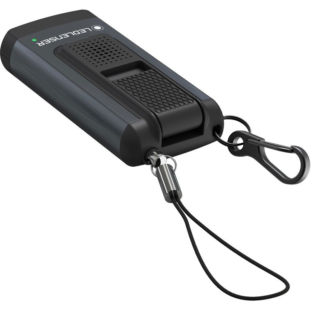 Ledlenser K6R Safety tölthető Led kulcstartós lámpa riasztóval, 1x3.7 V Li-ion, szürke, 400 lm termék fő termékképe