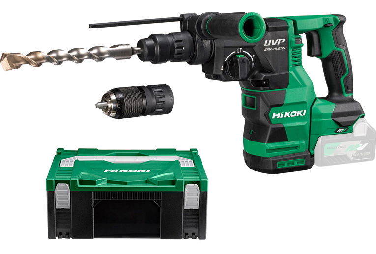 HiKoki DH3628DC-W2Z MULTI VOLT akkus SDS-plus fúró-vésőkalapács (akku és töltő nélkül, Hitbox kofferben) termék fő termékképe