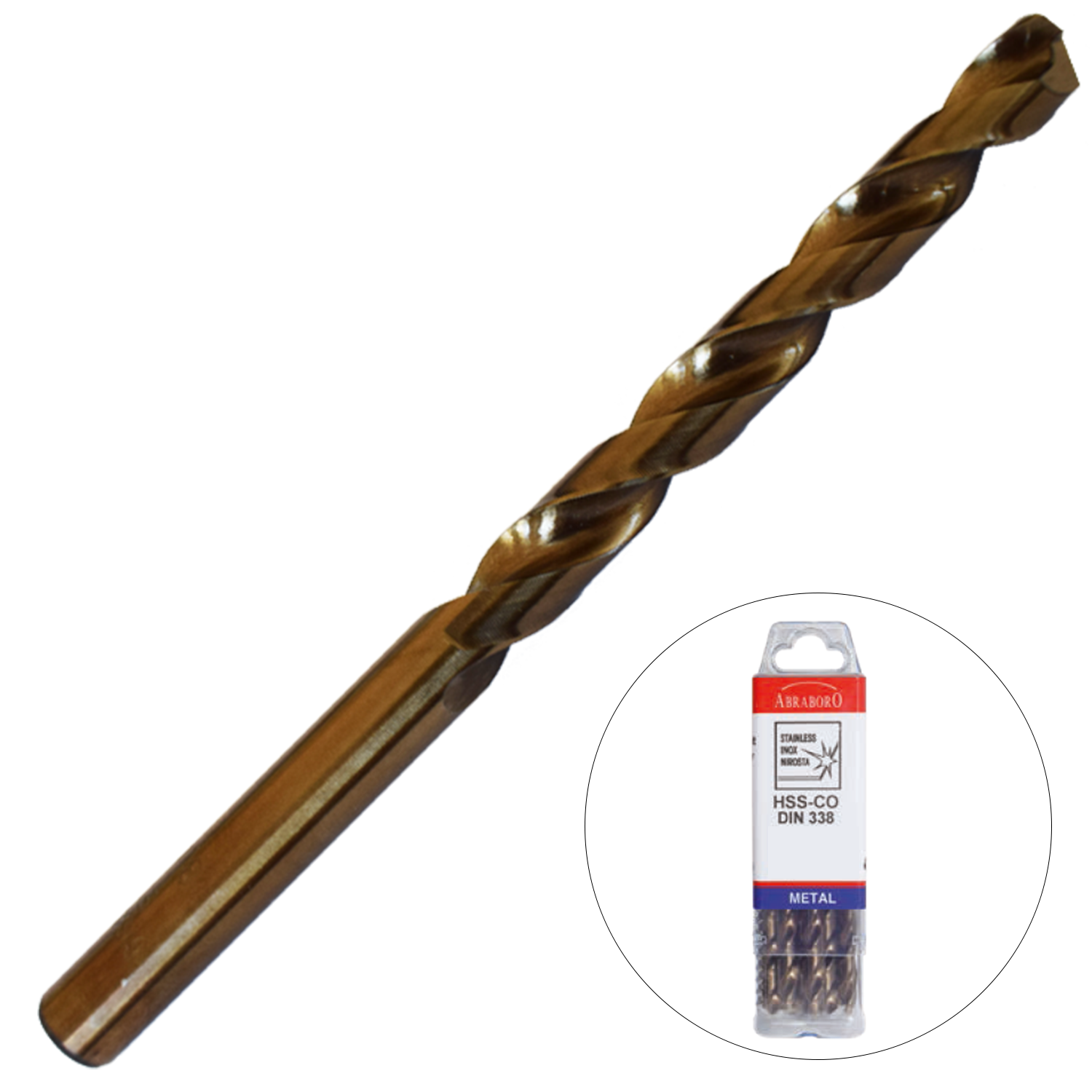 Abraboro 1.8 x 46 / 22 mm HSS-Co fémcsigafúró X-Pack, 10 db/csomag termék fő termékképe