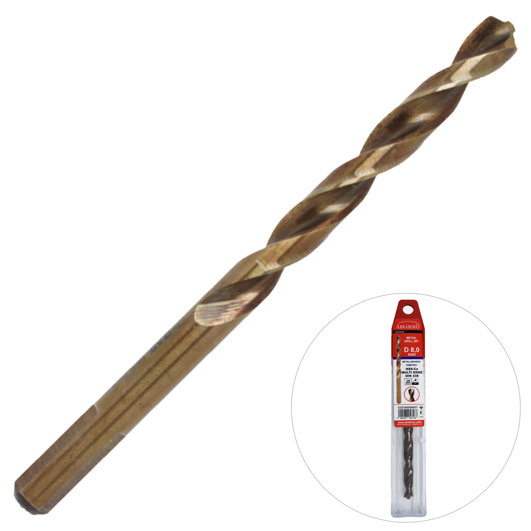 Abraboro 9,5 x 125 / 81 HSS-Co MULTI-EDGE fémfúró termék fő termékképe