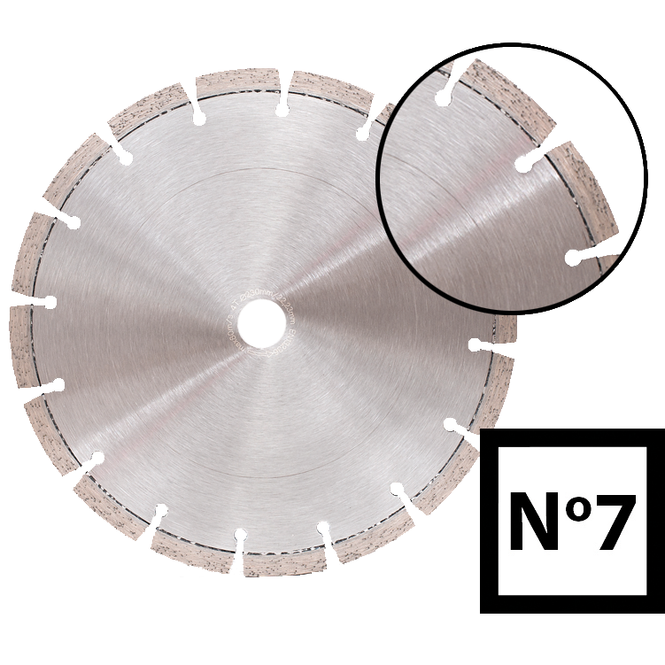 Abraboro 350 x 25.40 mm No.7 univerzális gyémánttárcsa termék fő termékképe