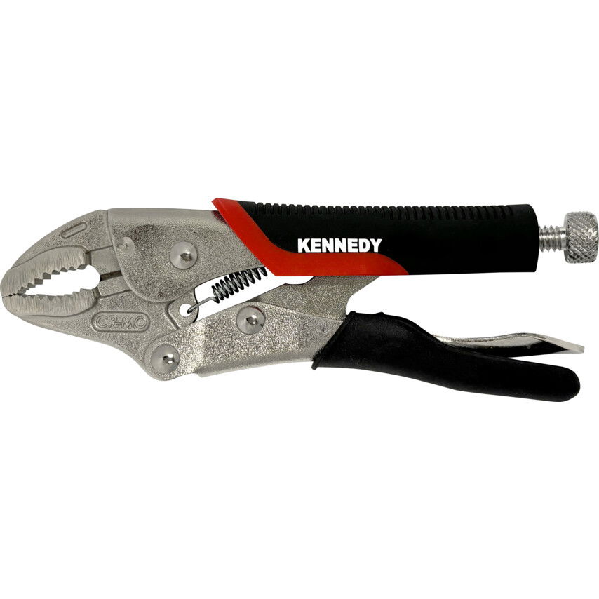 KENNEDY 125 mm / 5" önzáró fogó ívelt pofával, kettős anyagú markolattal termék fő termékképe