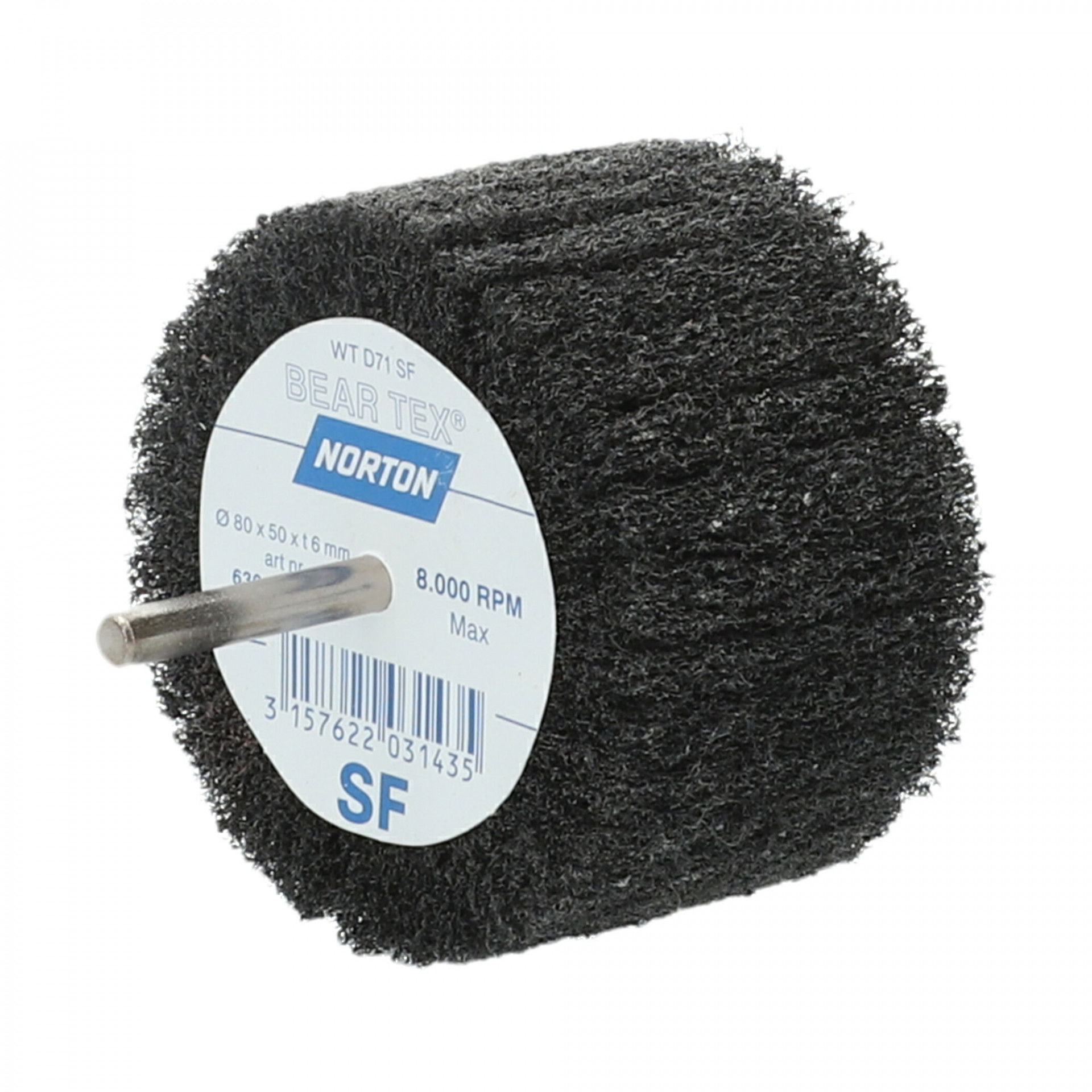 Norton Beartex csapos lamellás csiszolókorong Ø80x50x6mm Fine S, 10 db/csomag termék fő termékképe