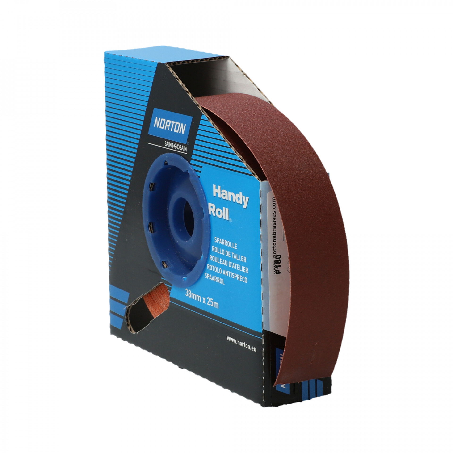 Norton R222 csiszolóvászon műhelytekercs 38mmx25m P180 termék fő termékképe