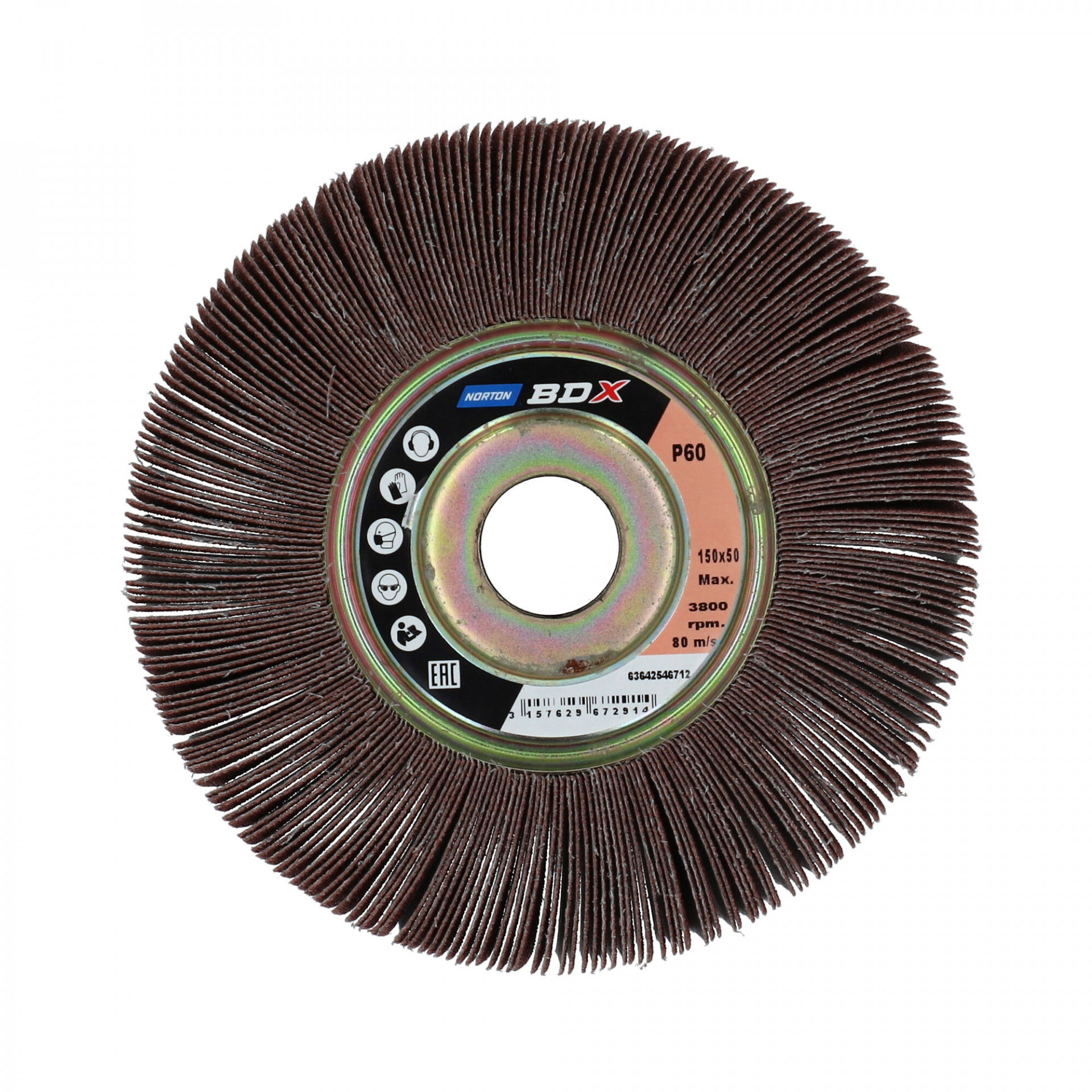 Norton R207Plus szaturnusz lamellás csiszolókorong Ø150x50x25mm P80 termék fő termékképe