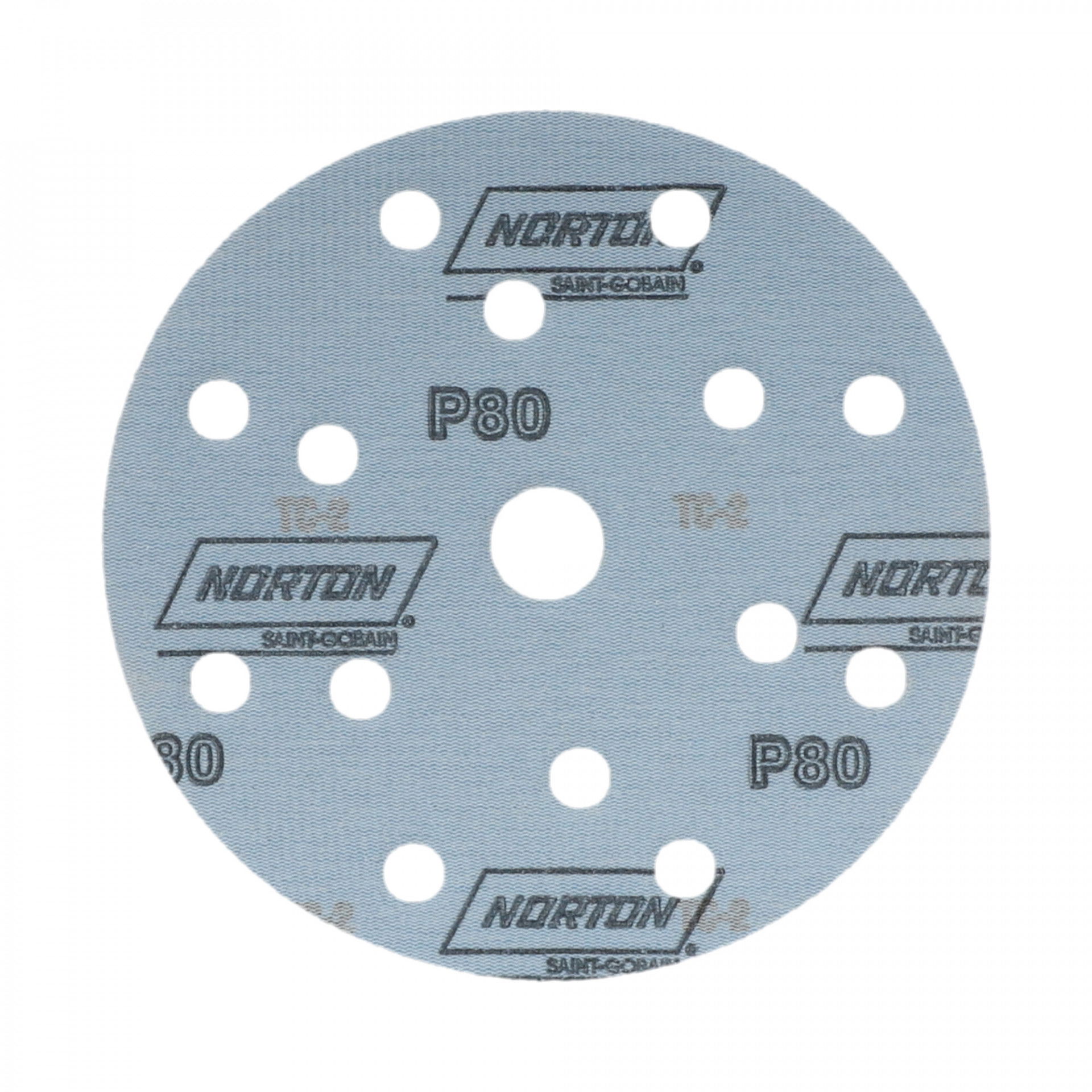 Norton Pro Plus A975 tépőzáras csiszolókorong Ø150 mm 14+1 Lyukas P80, 100 db/csomag termék fő termékképe