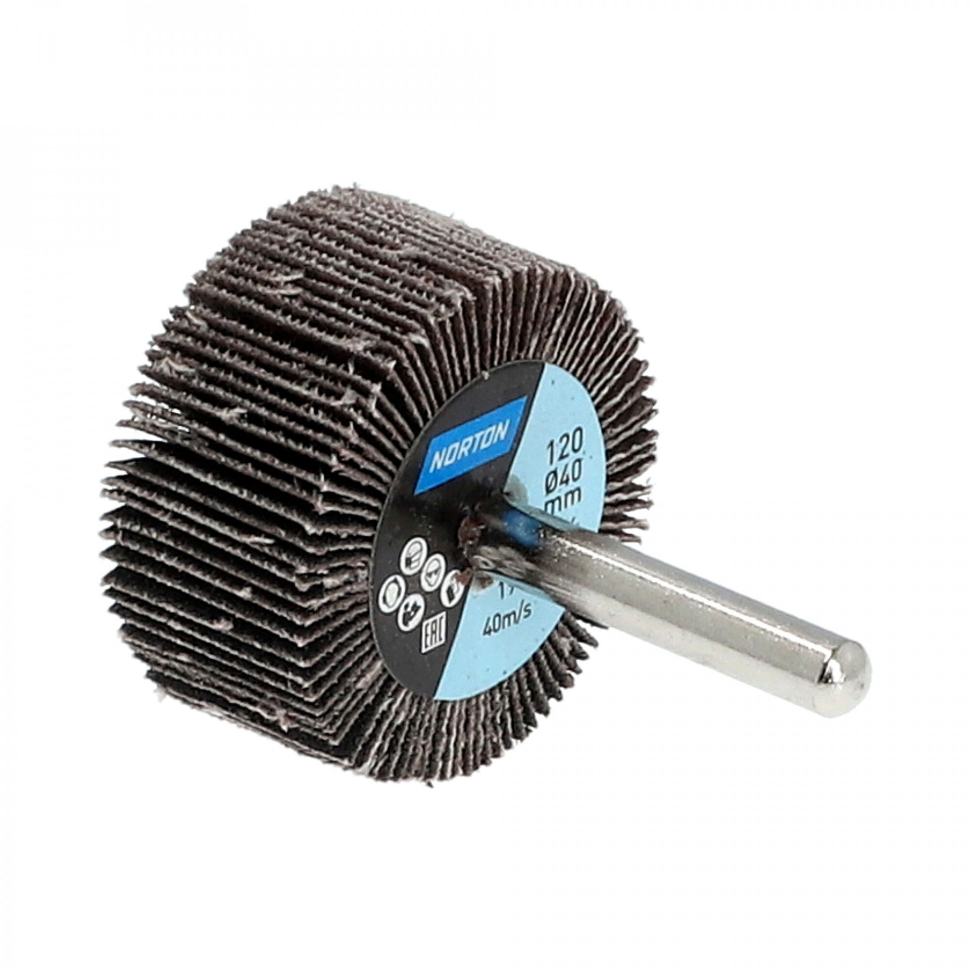 Norton X-Treme S R427 csapos lamellás csiszolókorong Ø40x20x6mm P120, 10 db/csomag termék fő termékképe