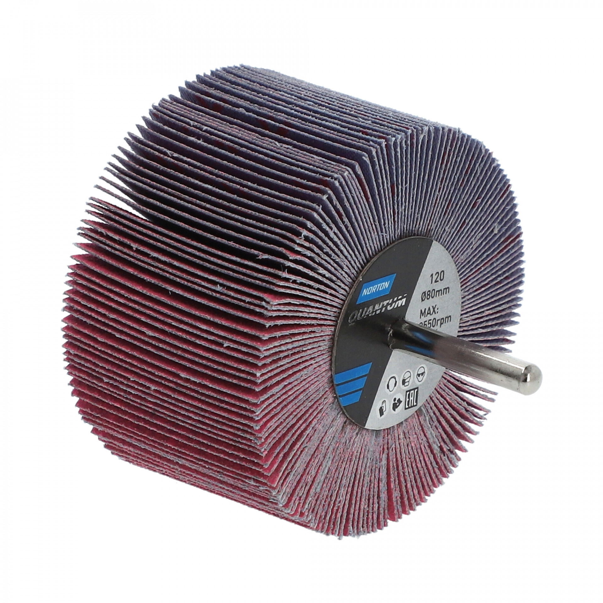 Norton Quantum R928 csapos lamellás csiszolókorong Ø80x50x6mm P120, 10 db/csomag termék fő termékképe