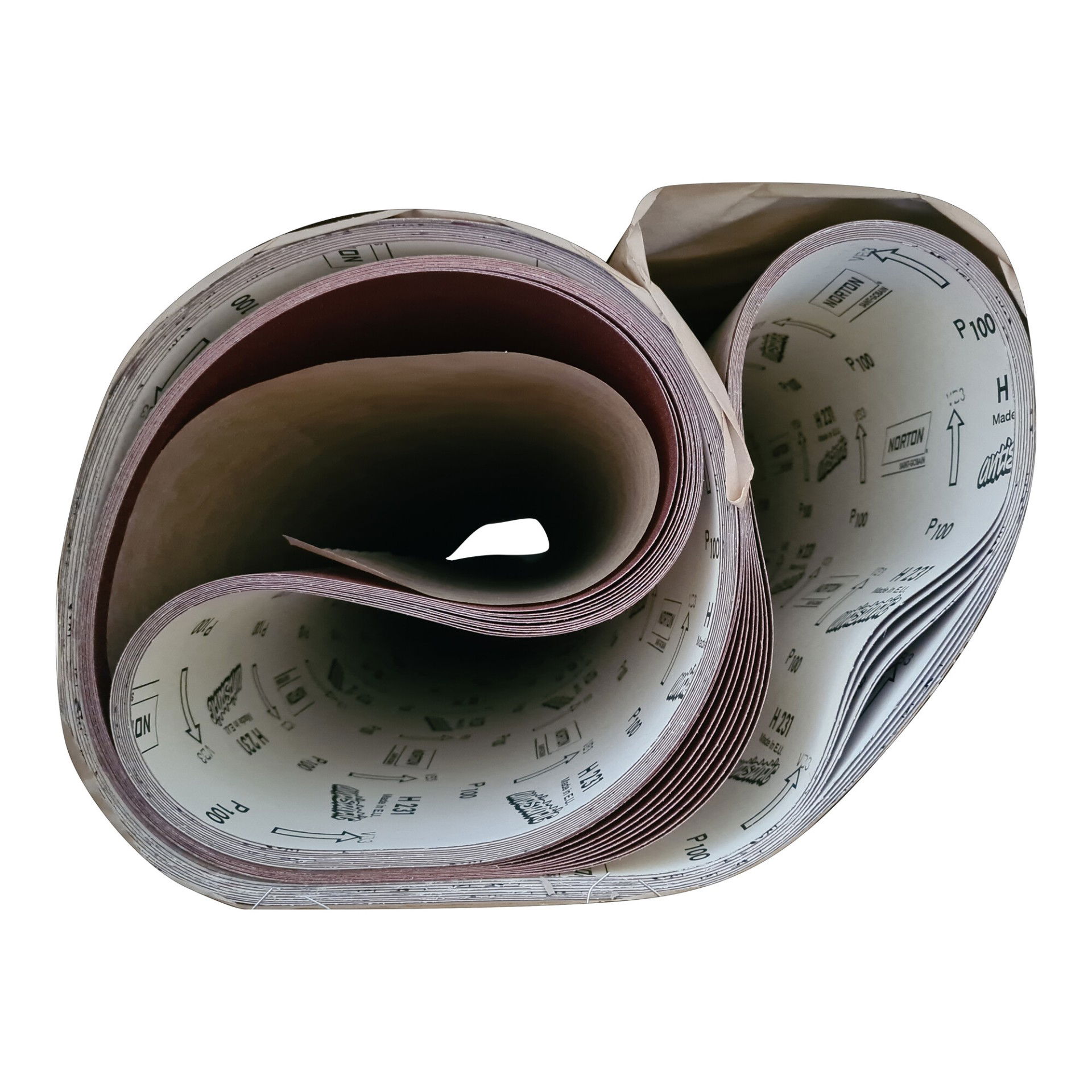 Norton H231 csiszolószalag faipari szalagcsiszolókhoz 1350x2620mm P100, 10 db/csomag termék fő termékképe