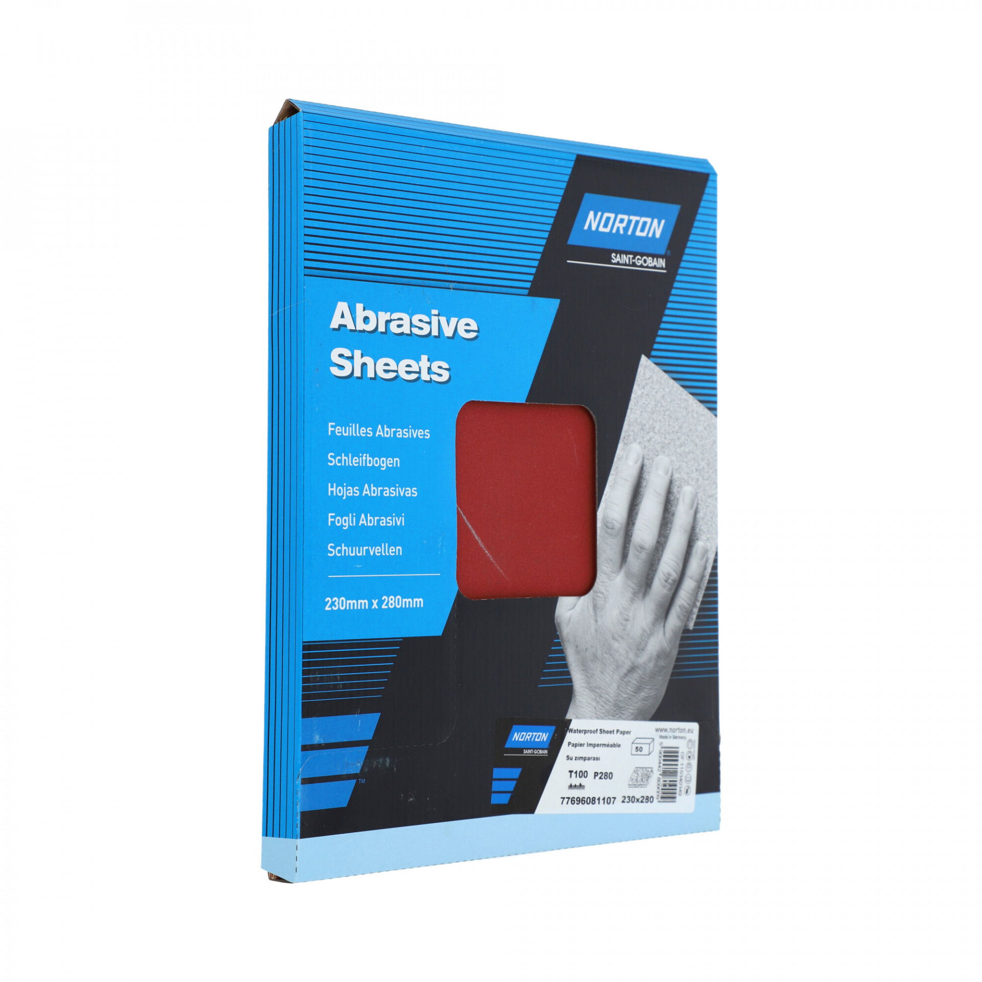 Norton T100 vízálló csiszolópapír 230x280mm P280, 50 db/csomag termék fő termékképe